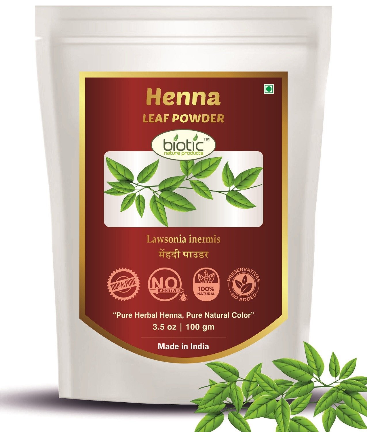 Natural Herbal Henna Powder for Hair Colour – Mehendi Powder for Hand