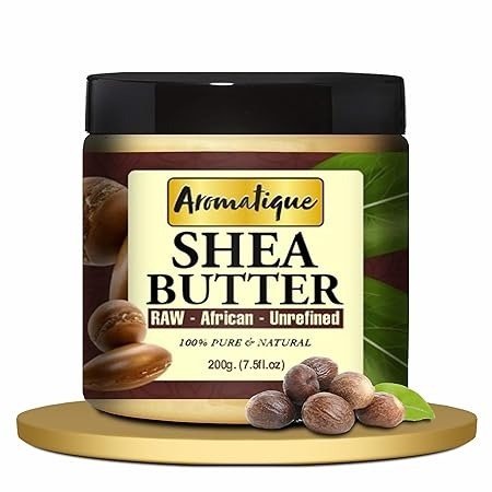 Aromatique African Shea Butter Raw Unrefined Ivory For Face Skin and Body.Intensive Moisturizer 200Gms