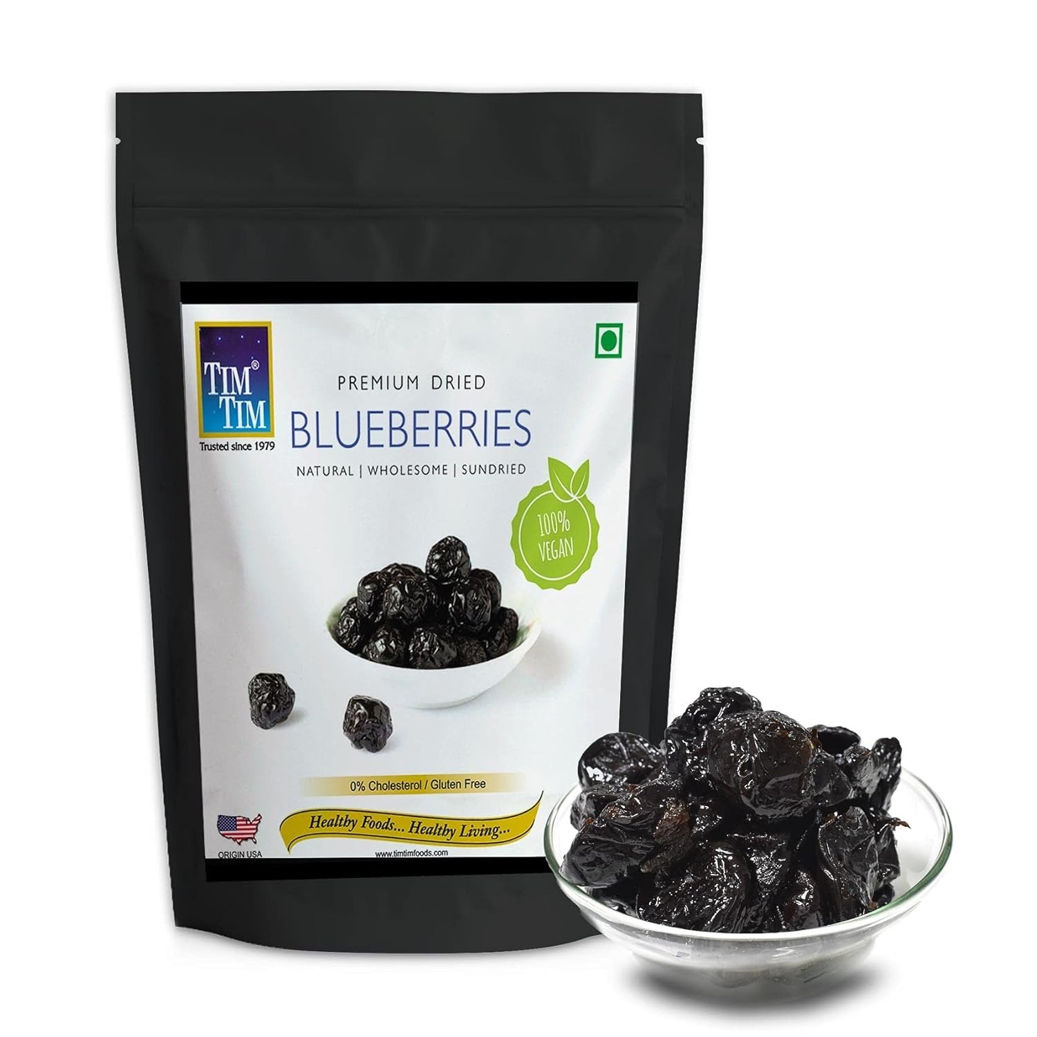 Tim Tim Premium Dried Blueberries- 100gm