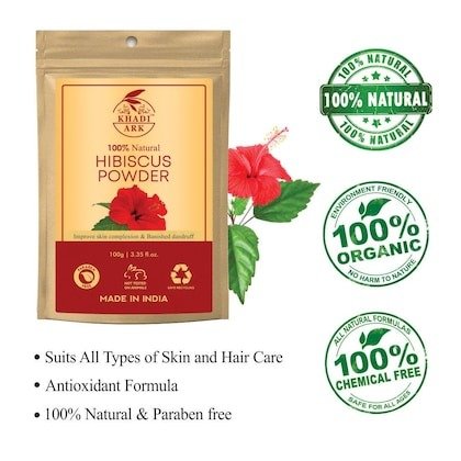 Khadi Ark Hibiscus Powder (Premium Quality) 100gm