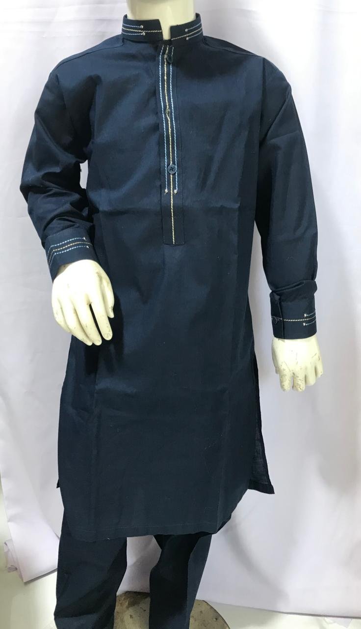 Boy's dark Blue Kurta Shalwar for kids