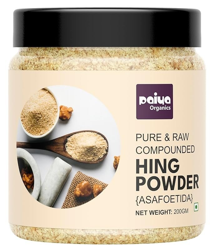 Paiya Organics 100% Pure Hing (Asafoetida) Powder - Aromatic Spice for Flavorful Cooking 100g