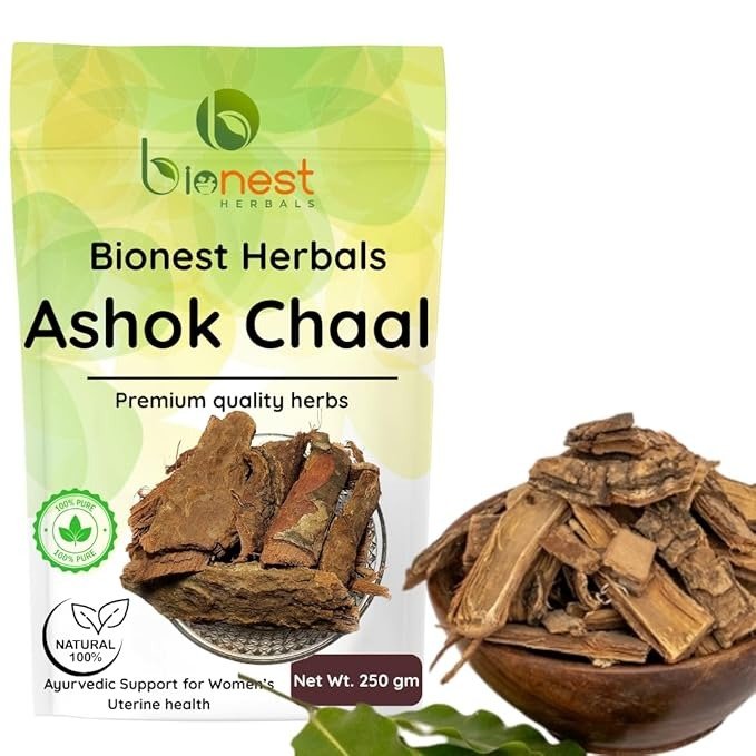 Bionest Herbals Ashok Chaal 250g – Ashoka Bark/Saraca Indica for Women’s Wellness, Period Care, Uterine Health | Ayurvedic Herb – Sun-Dried & Natural