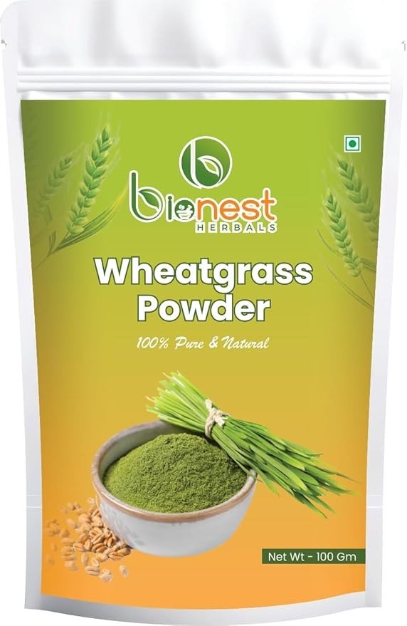 Bionest Herbals Wheatgrass Powder - 100 gm | Triticum Aestivum | Gehun Ka Ras | Nutrient-Rich | Immunity Booster & Detoxifier