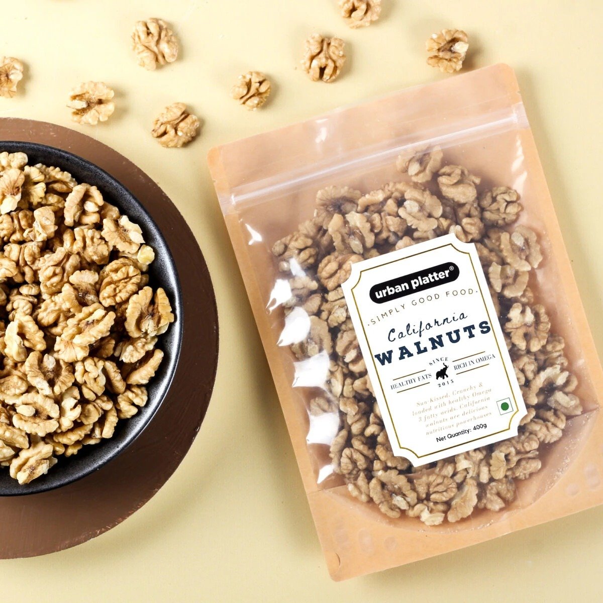 Urban Platter Shelled Kashmir Walnuts, 400g