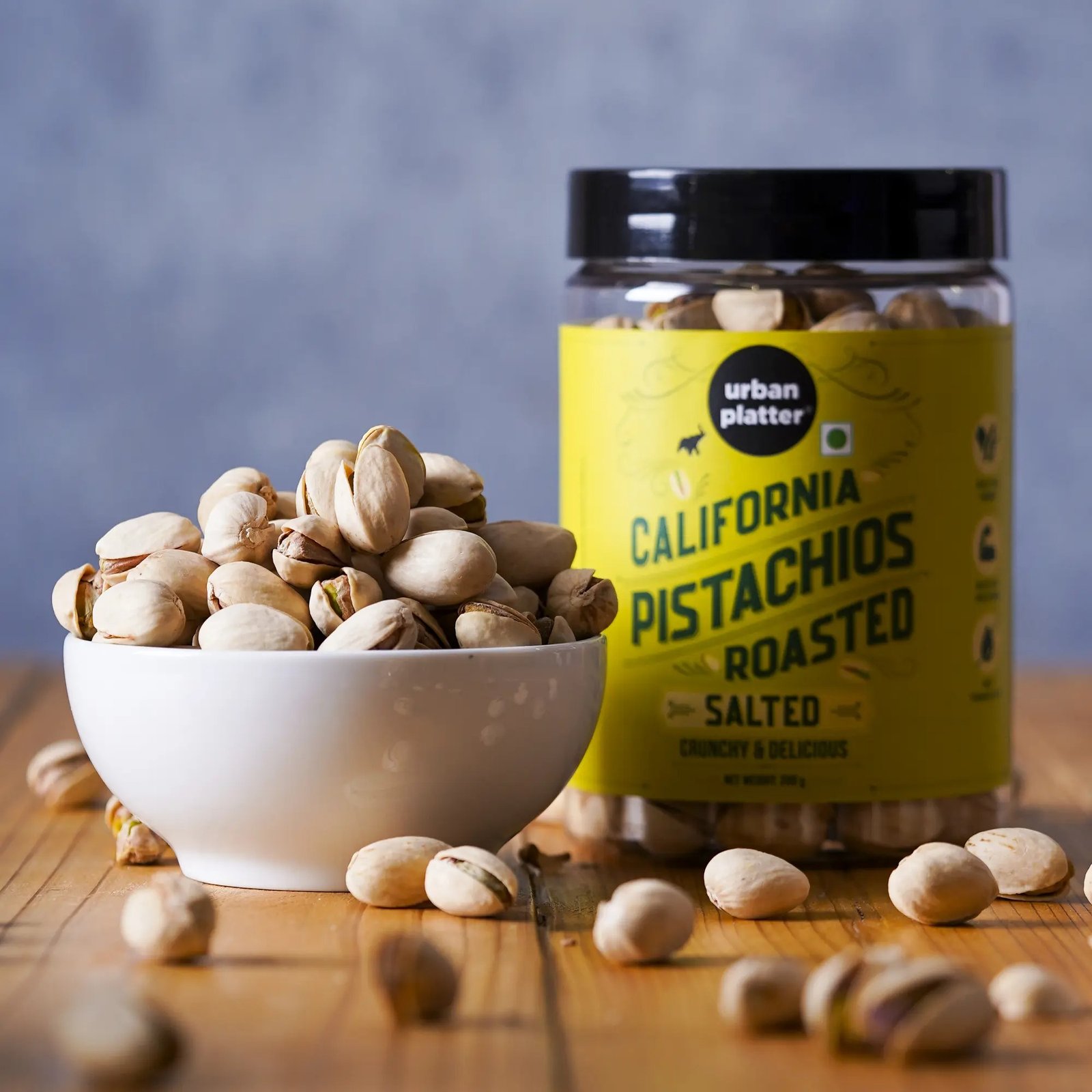 Urban Platter Roasted Salted California Pistachios, 200g