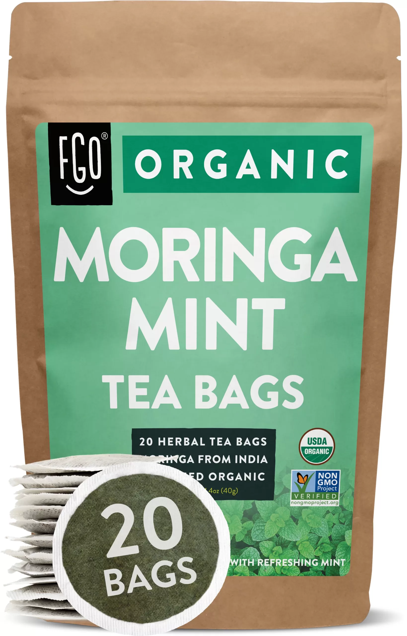 MORINGA MINT TEA BAGS 20 TEA BAGS