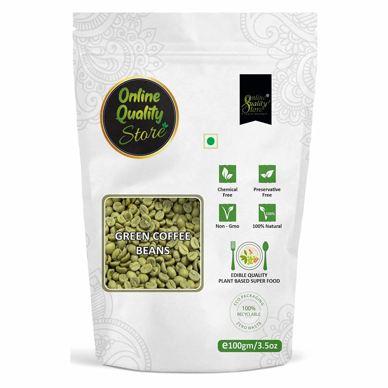 Online Quality Store Green Coffee Beans-100g