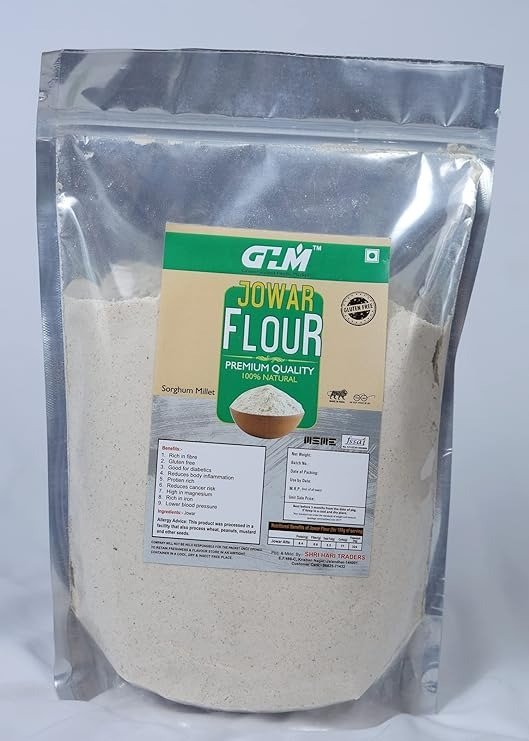 GHM JOWAR FLOUR | SORGHUM MILLET FLOUR | CHARI ATTA | 100% NATURAL | GLUTEN FREE | JONNA ATTA | CHOLAM (800)