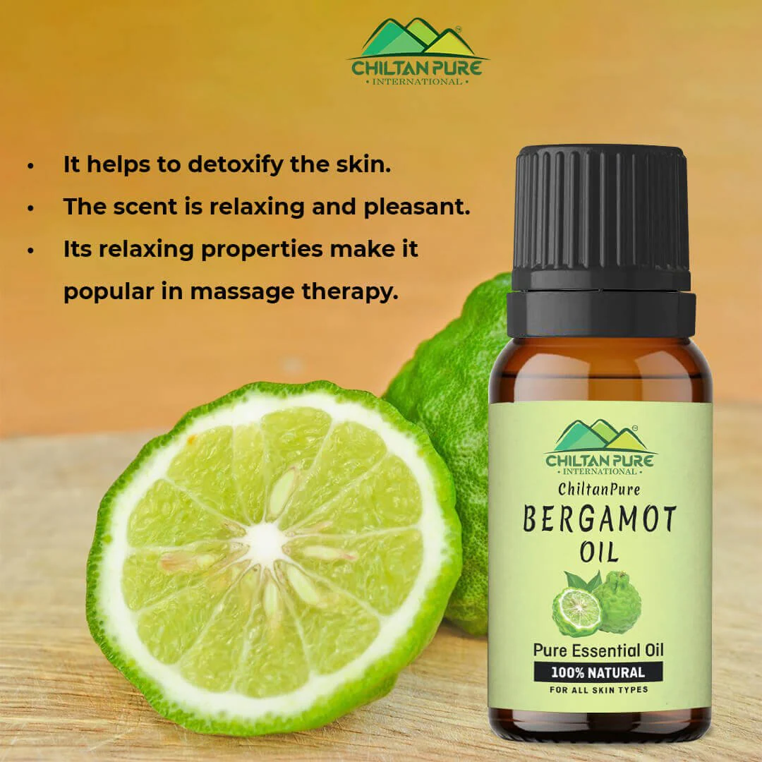 Bergamot Essential Oil – Natural Insecticide, Prevents Asthma, Eases Anxiety & Promotes Healthy Hair 20ml