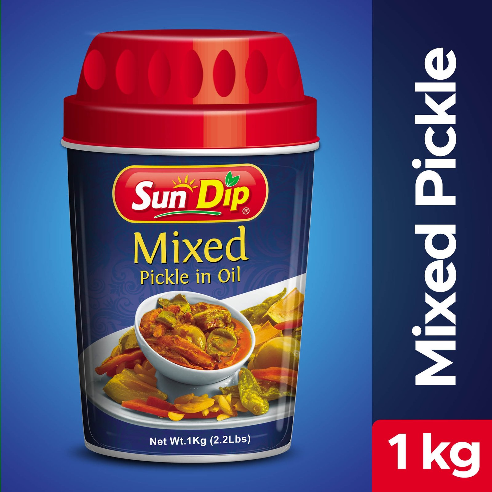 Sundip Mixed Pickle In Oil (jar) 1kg