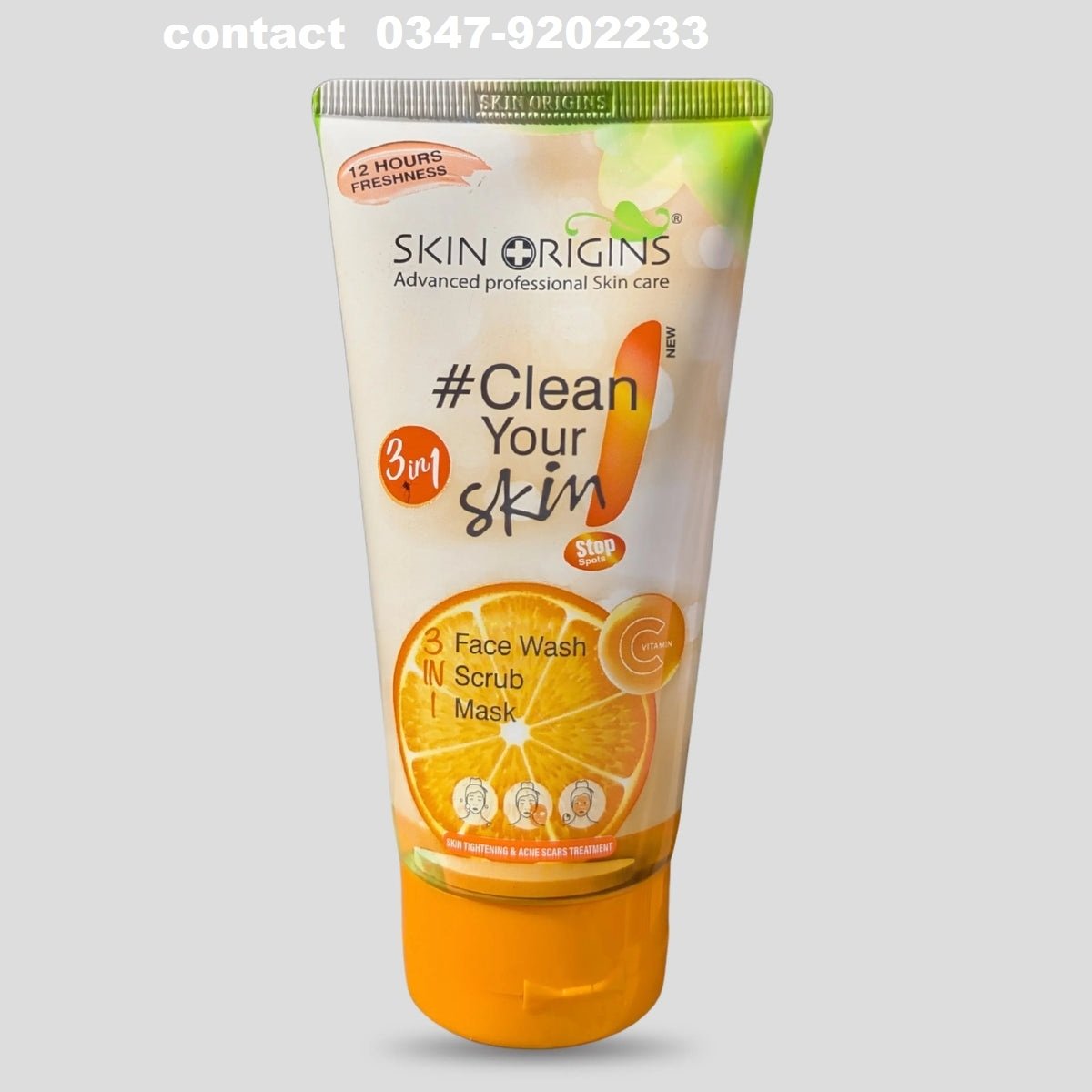 Skin Origins 3-In-1 Vitamin C Face Wash, Scrub & Mask - 100ml