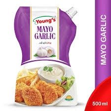 Youngs Mayo Garlic Sauce 500ml