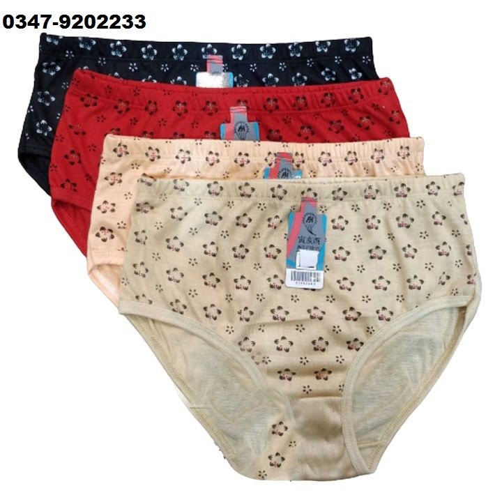 Pack of 03 Printed Panties for Girls & Women