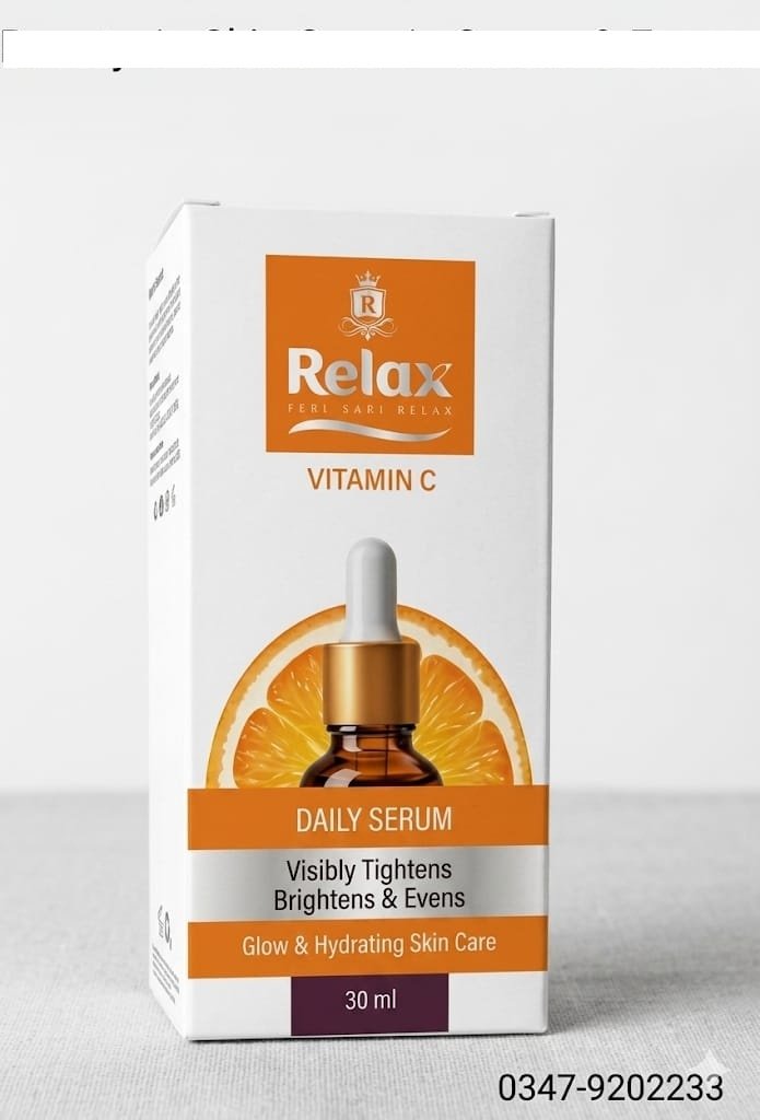 Relax Face Serum 30ml Vitamin C for Glowing skin and anti aging