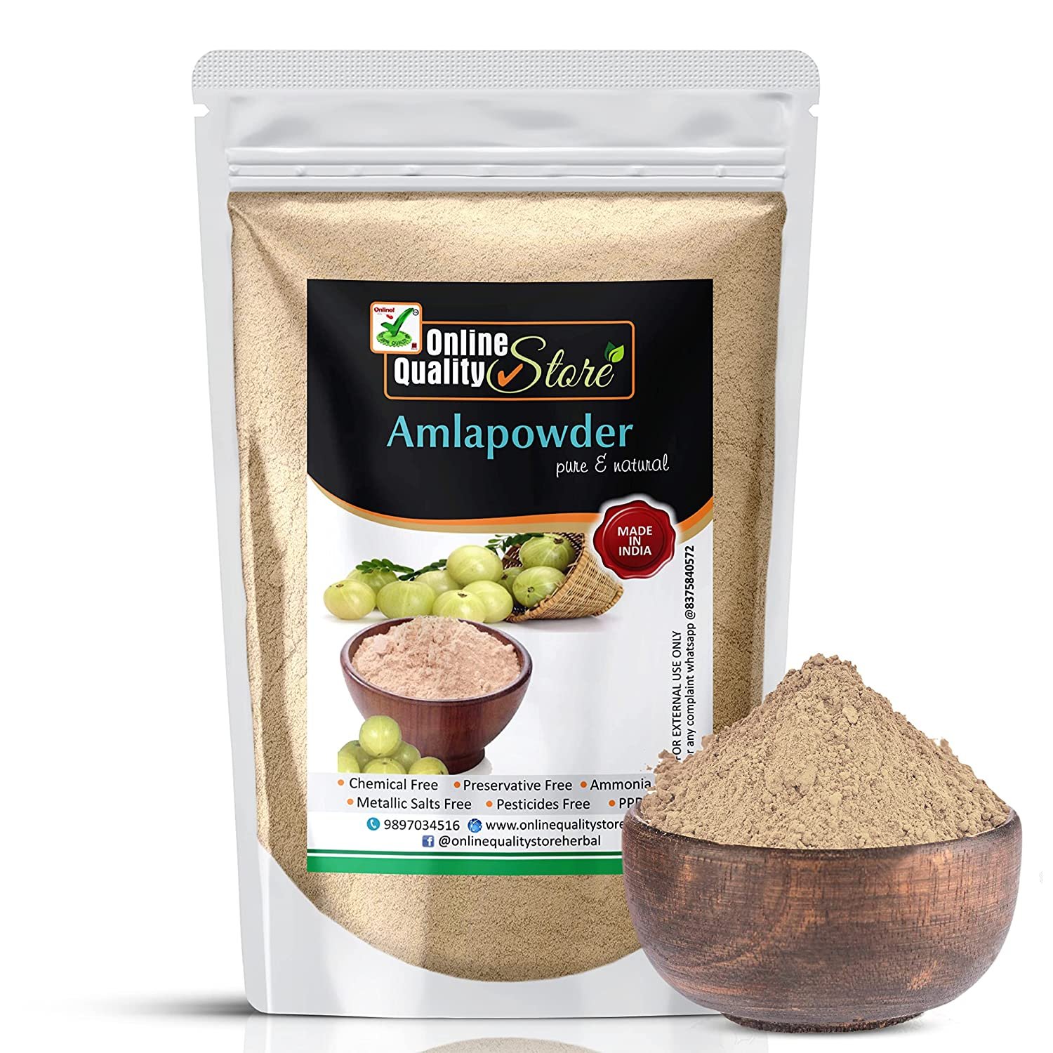 Online Quality Store Amla powder hair 200g