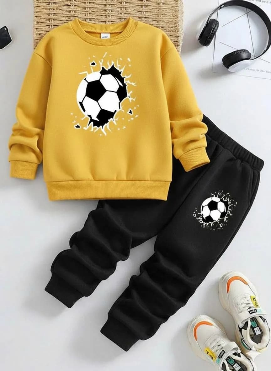 2 Pcs Girl's Polyester Printed Tracksuit