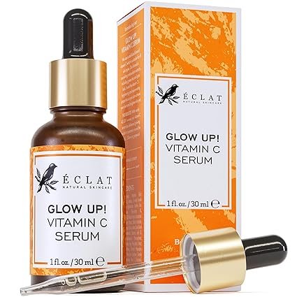 Eclat Skincare Vitamin C Face Serum - Skin Care for Dark Spots, Vitamin C Serum with Hyaluronic Acid, Ferulic Acid, & Vit E - Anti Aging and Skin Brightening, Vit C Face Care 1 Fl Oz Visit the Eclat Skincare Store