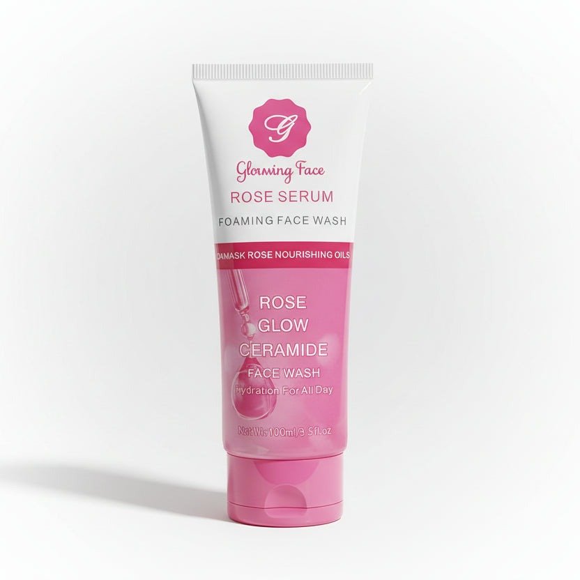 Glowing Face Rose Serum Foaming Face Wash - 100ml