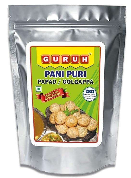 GURUH Golgappa/Panipuri/Ready to Fry/Papad,