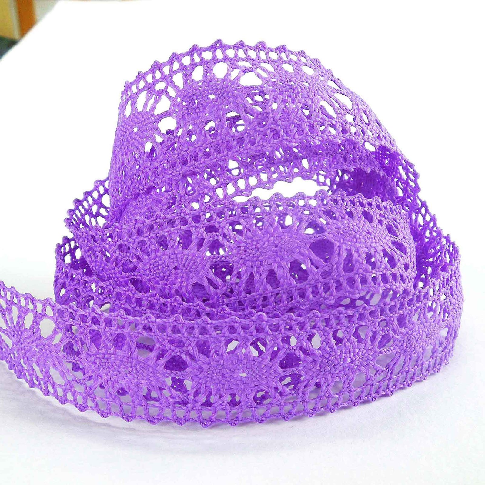 Classic Crocheted Lace - Lilac - Groves 5 goz