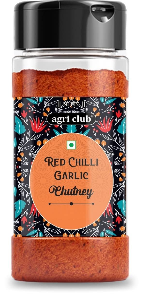 AGRI CLUB Red Chilli Garlic Chutney Powder 200Gm