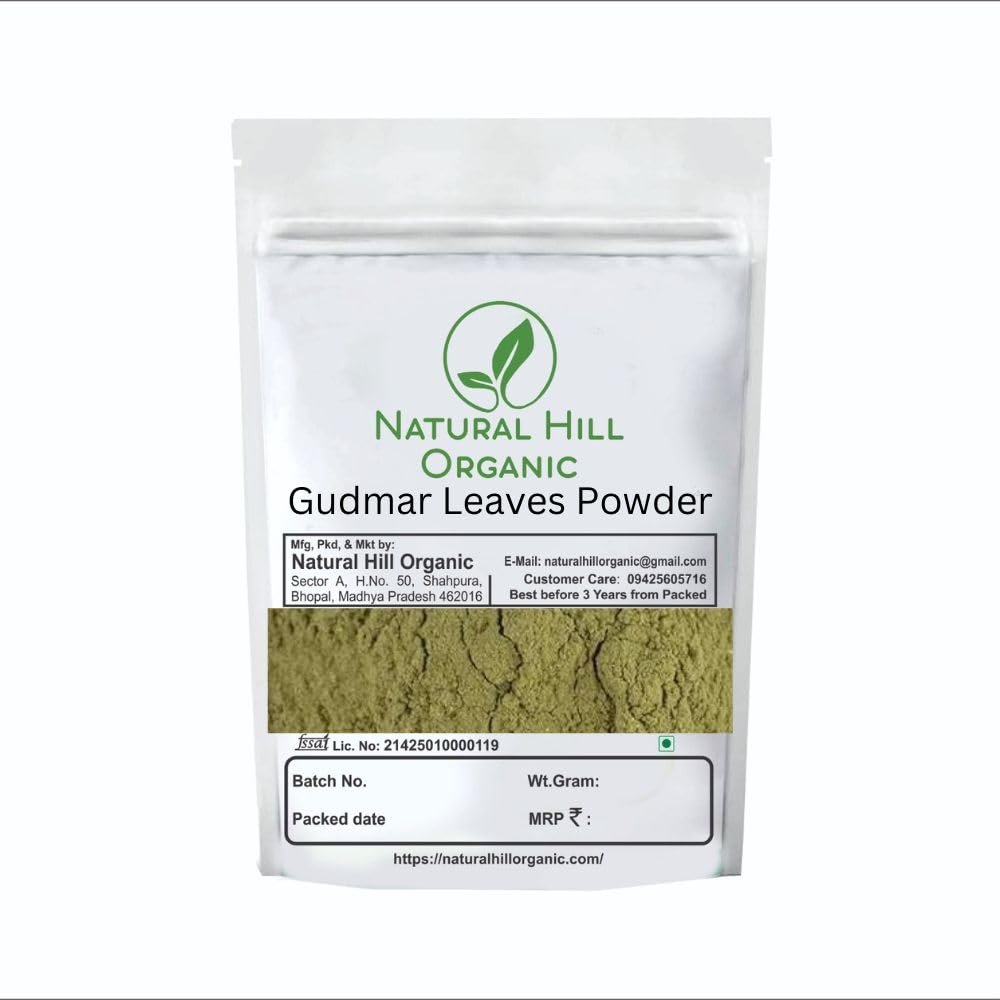 Natural Hill Organic gudmar powder-150g-Herbal Sugar Balance Support-Pure-No Mixing-No Preservative-With 150g Multani mitti powder