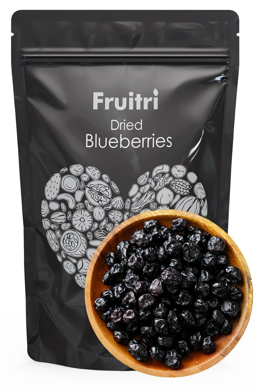 Fruitri Premium Previously_frozen Whole Candied Blueberries, Naturally Dehydrated Fruit (100 Grams)