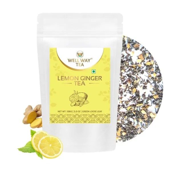 Lemon Ginger Green Tea pouch
