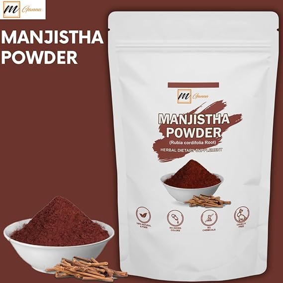 Natural Manjistha/Rubia Cordifolia/Madder Root Powder for Health and Skin Care 100 GMS / 0.22 LBS