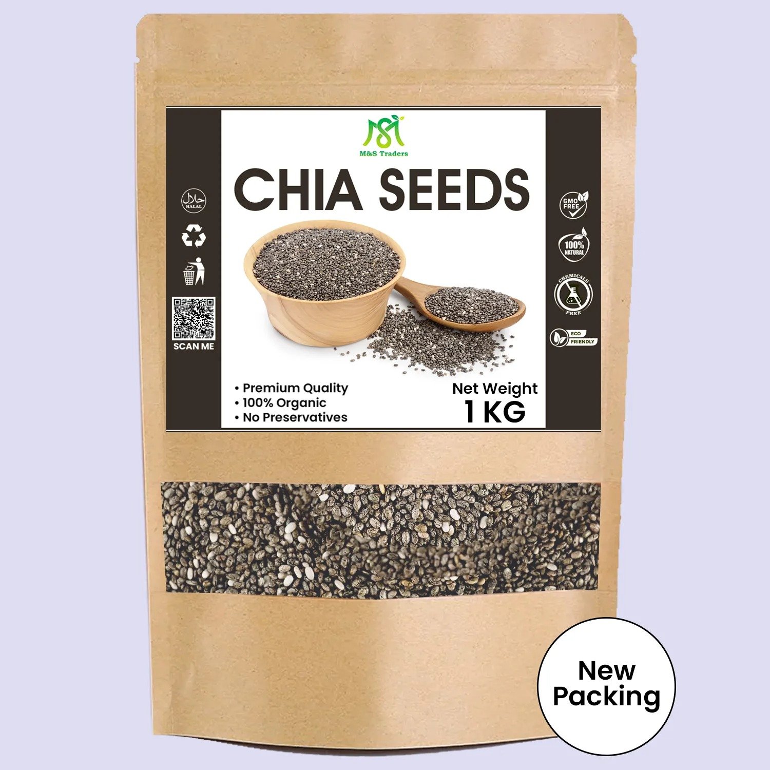 Original Chia Seeds Organic For Weight Loss - 1 Kg