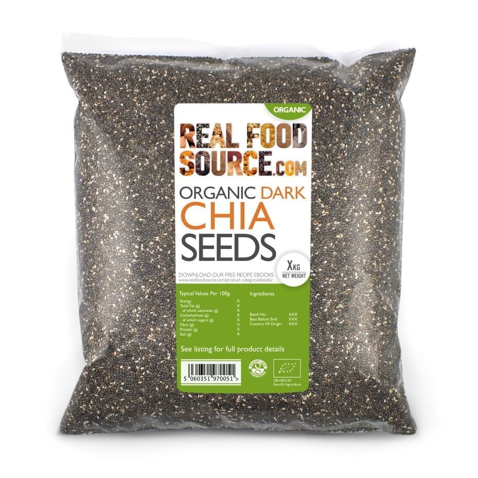 Organic Dark Chia Seeds 1kg