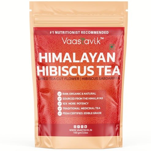 Himalayan Sourced Ayurvedic Hibiscus Flower Herbal Tea 100gm