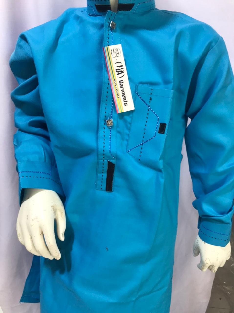 Sky Blue Boys Shalwar Kameez