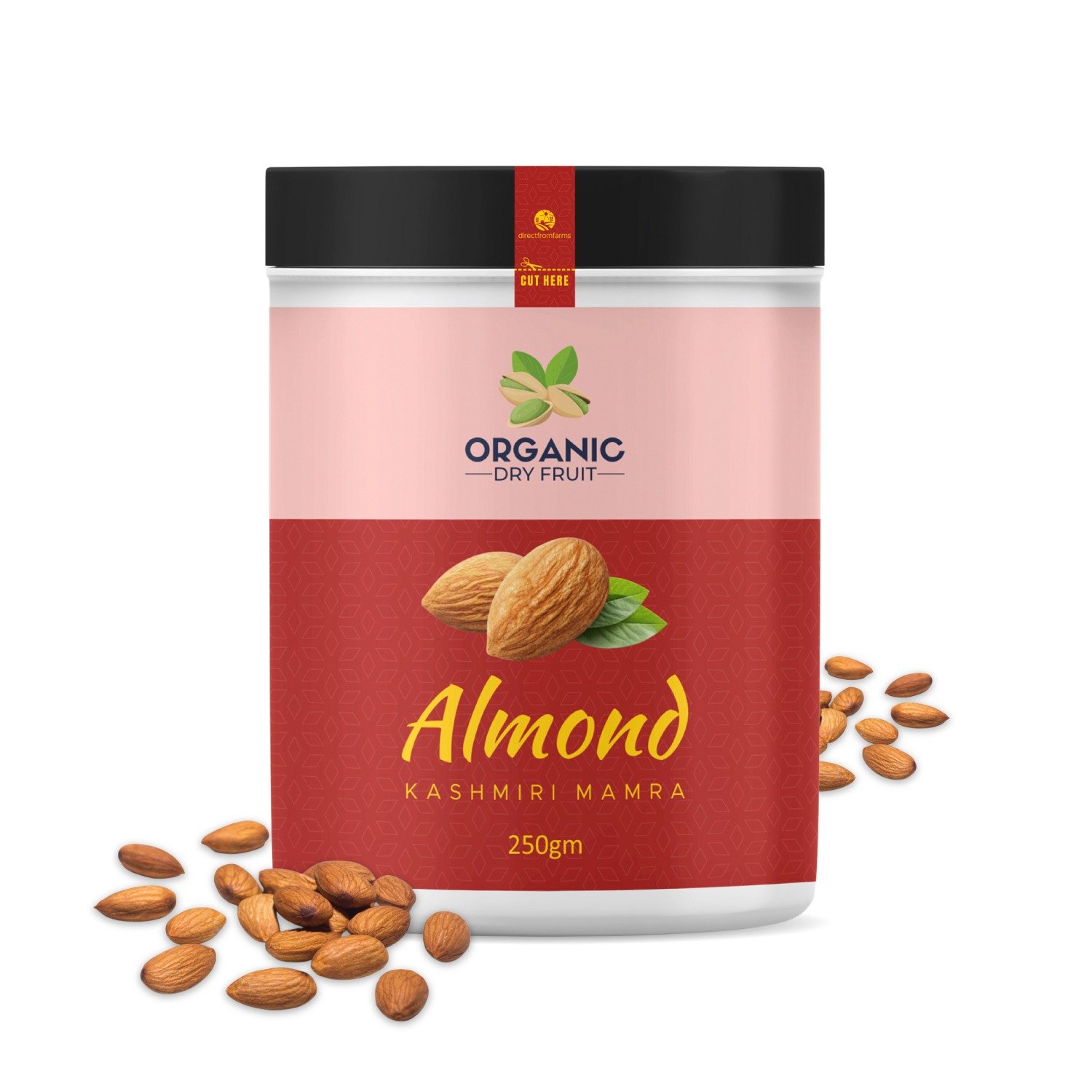 Organic Dry Fruit Kashmiri Mamra Almonds 250 GM