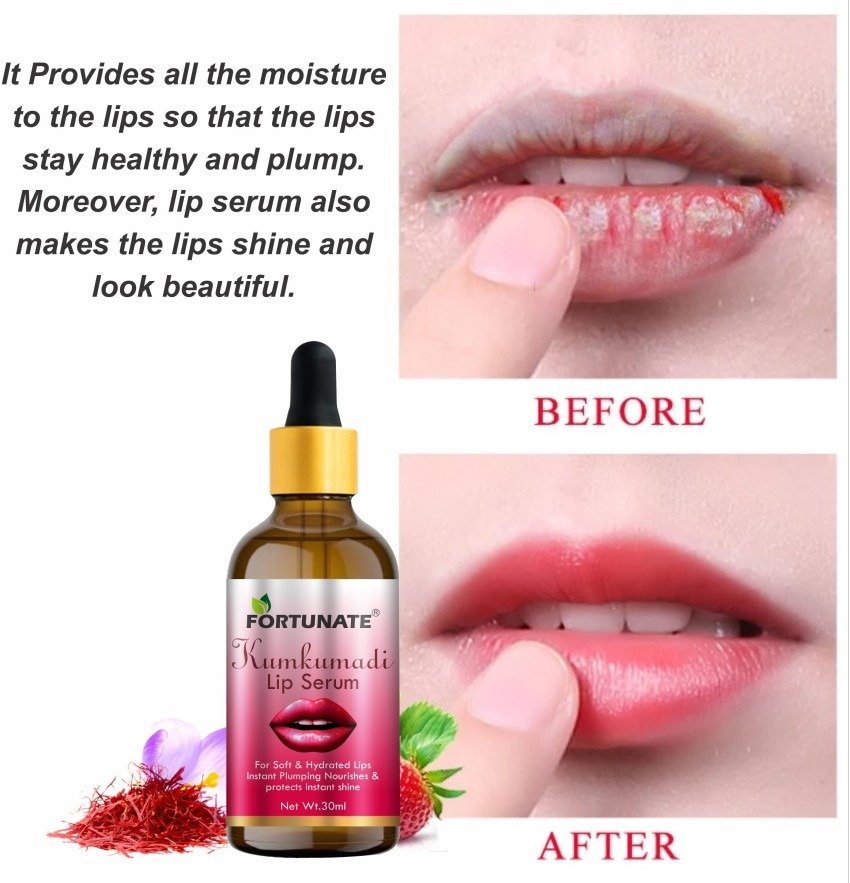Kumkumadi Pink Lip Serum Oil for Soft, Shine, Glossy & Hydrated Lips (30 ml)