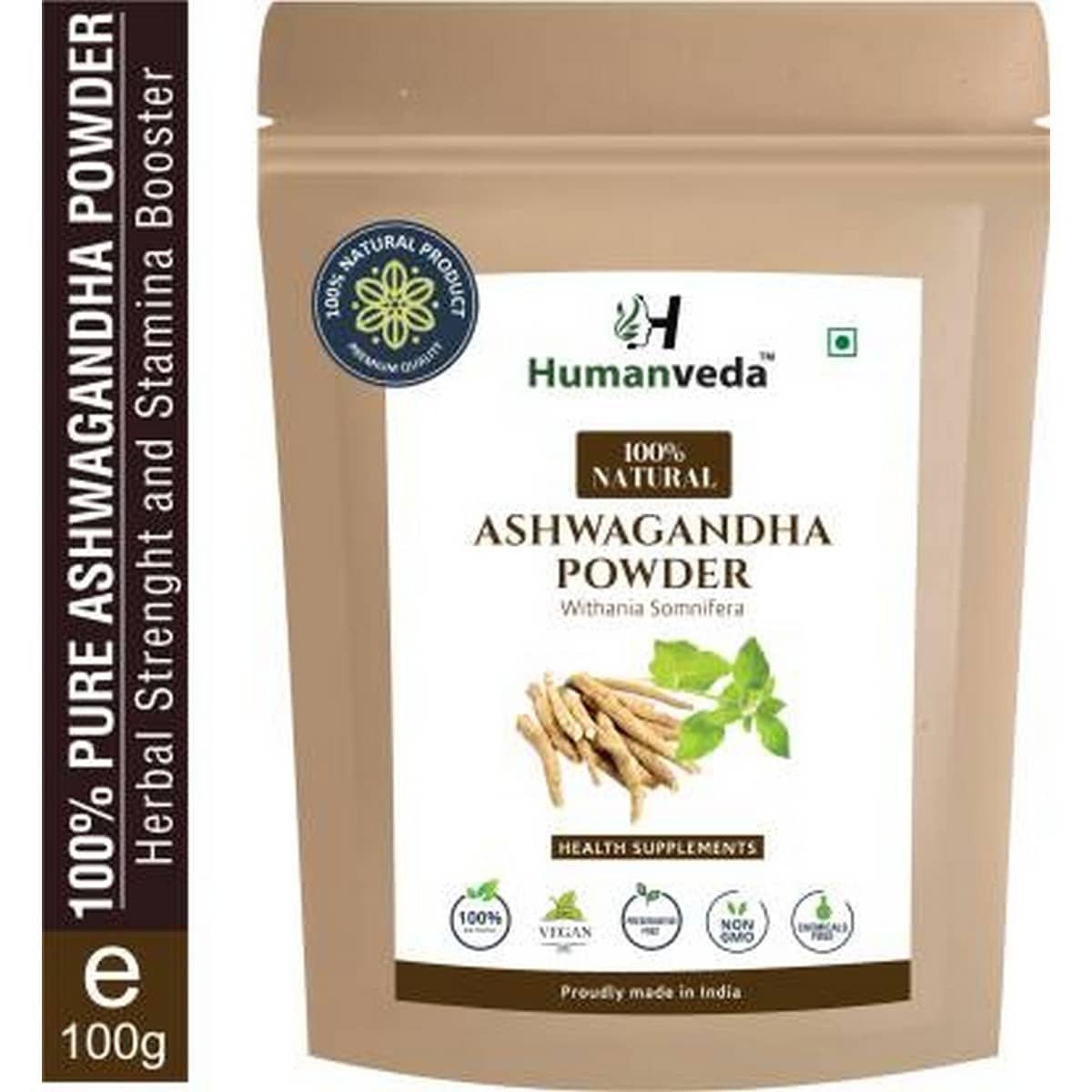 Humanveda 100% Natural Ashwagandha Powder (100 gm)