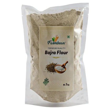 Farmbean Bajra Flour 2Kg | Pearl Millet Flour | Bajra Atta