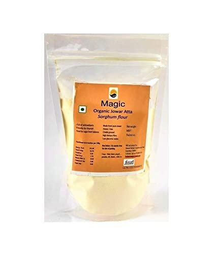 Magic Jowar Atta /Sorghum Flour / Gluten Free Flour / Organic Jowar (500g) (Pack of 5)