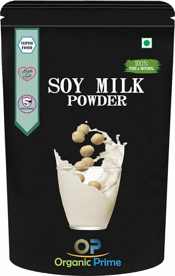 Organic Prime Soya Milk Powder |High in Protein | Vegan | Non-GMO - 200 GM by Organic Prime