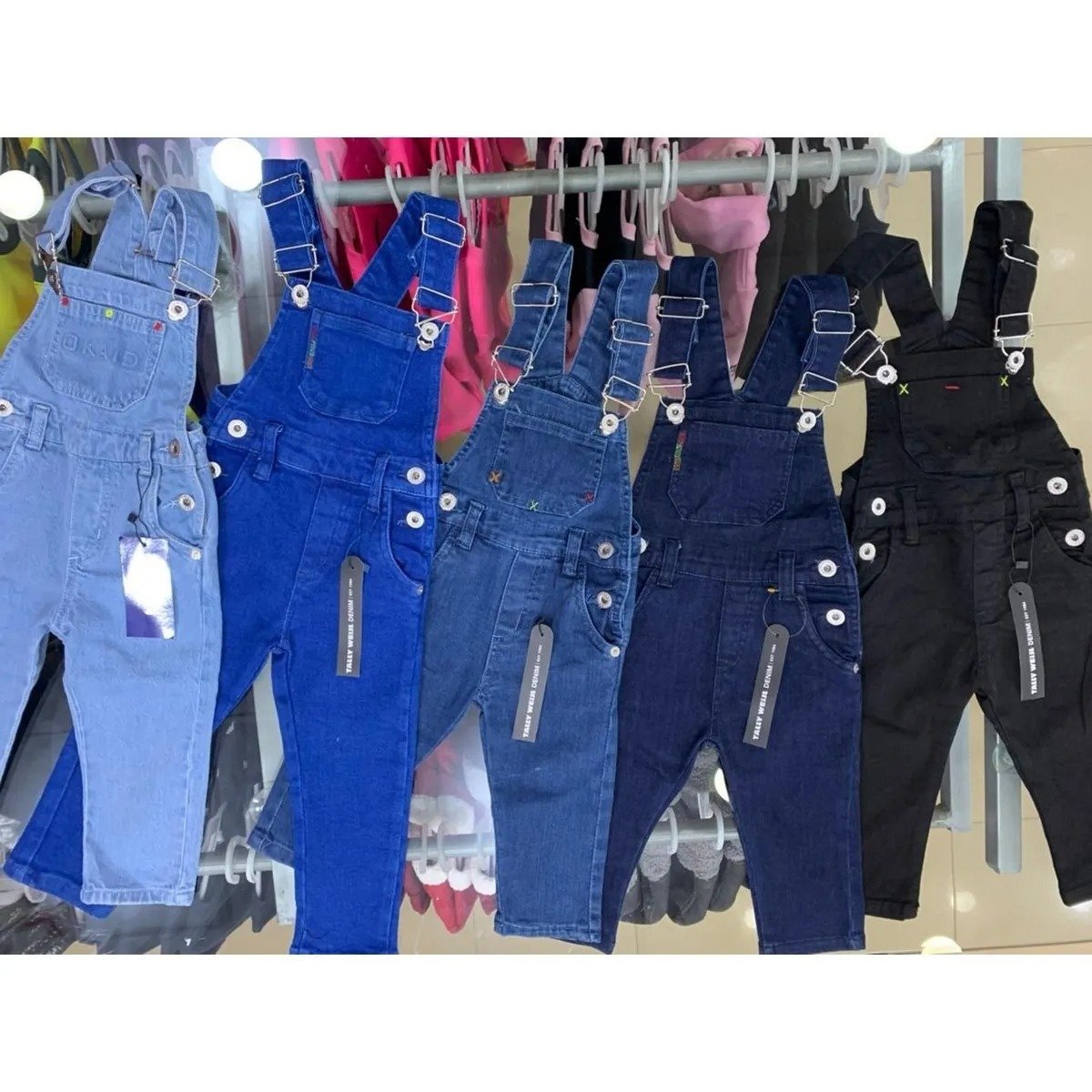Beautiful attractive denim dungaree for kids
