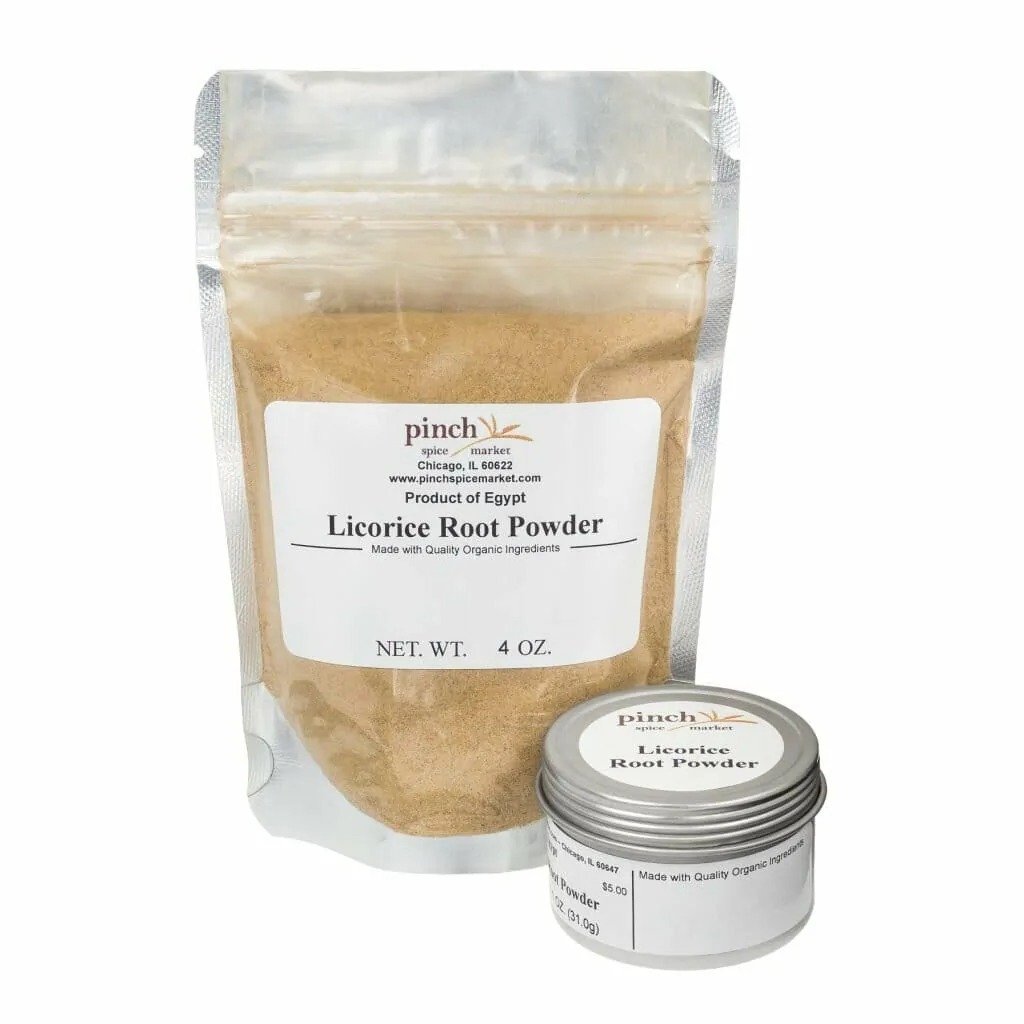 Pure & natural Licorice powder This traditional herb In Ayurveda, this root powder is called Yashtimadhu, and it is derived from the stem of licorice. Slightly yellow in colour, with a strong odour, it is rich in calcium, antioxidants, antibiotics and protein. No additives , No Chemicals Maintains hairs shine and effective on skin to maintain glow 100gm