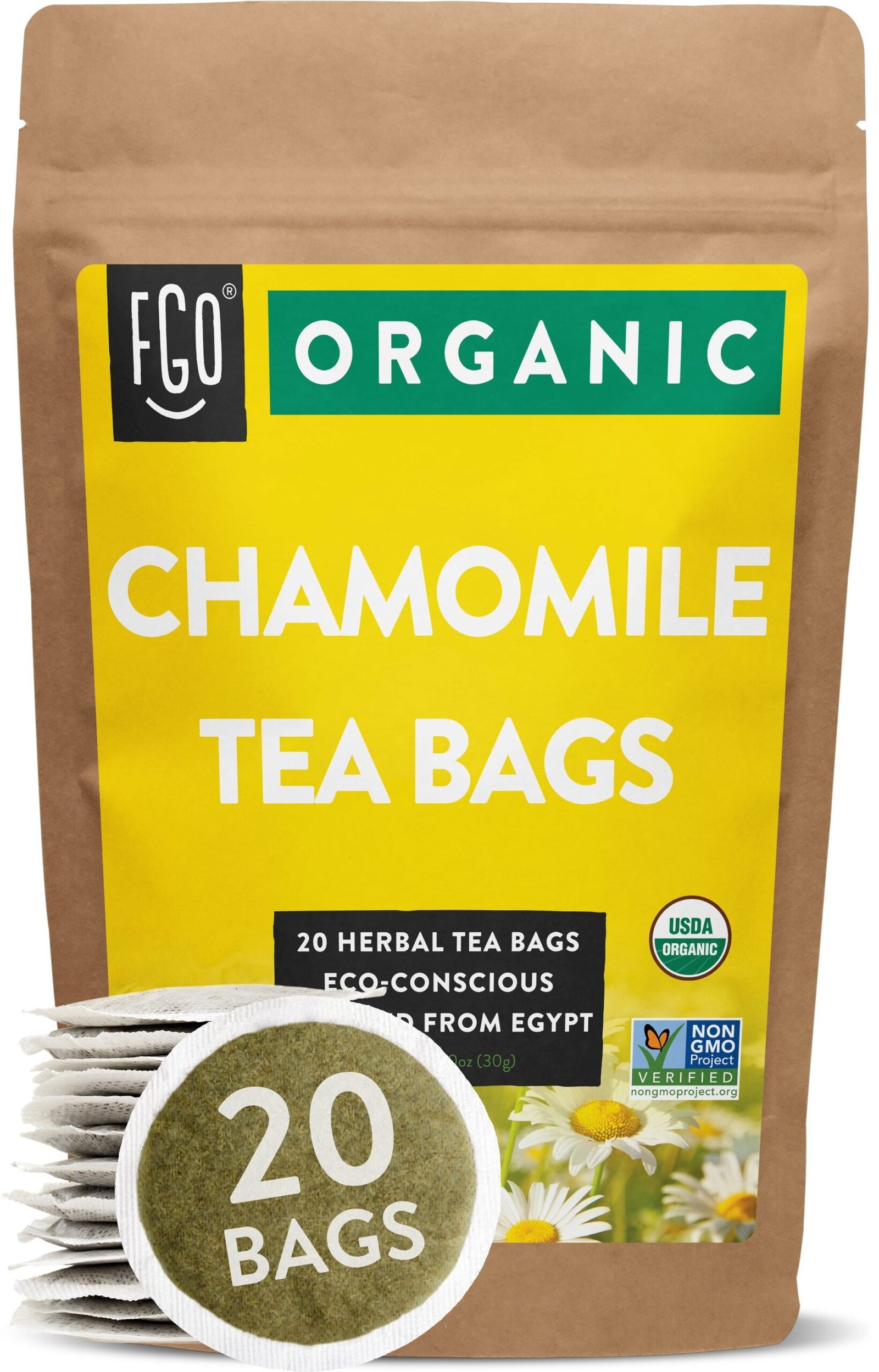 CHAMOMILE TEA BAGS 20 TEA BAGS