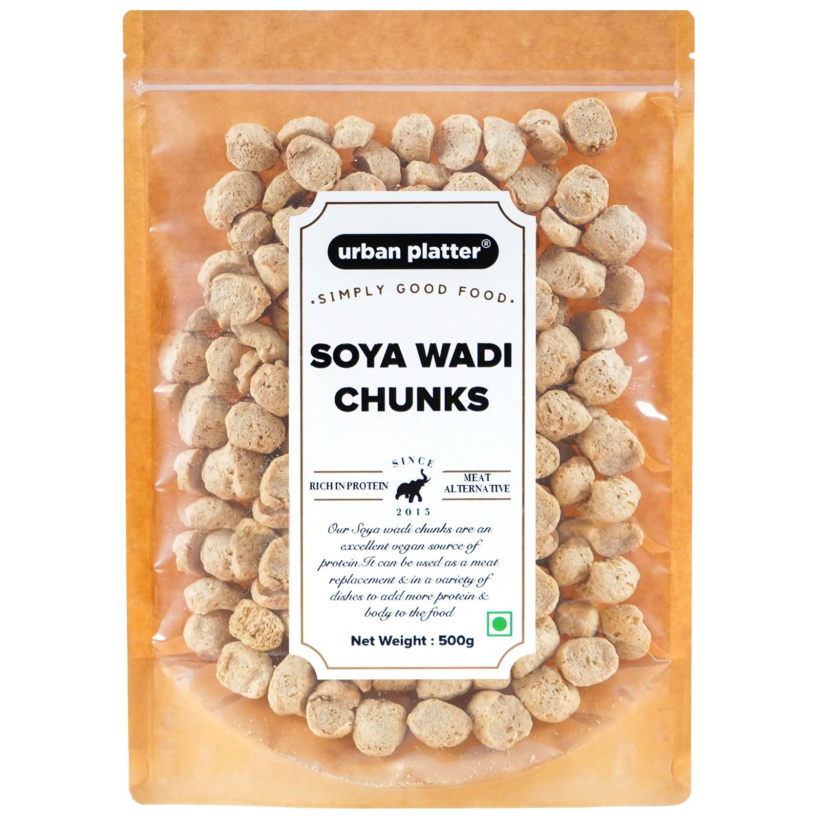Urban Platter Soya Chunks , 500g