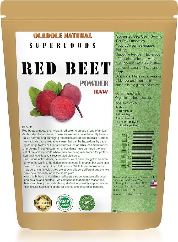 Oladole Natural Beet Root USDA Certified Organic 200gm