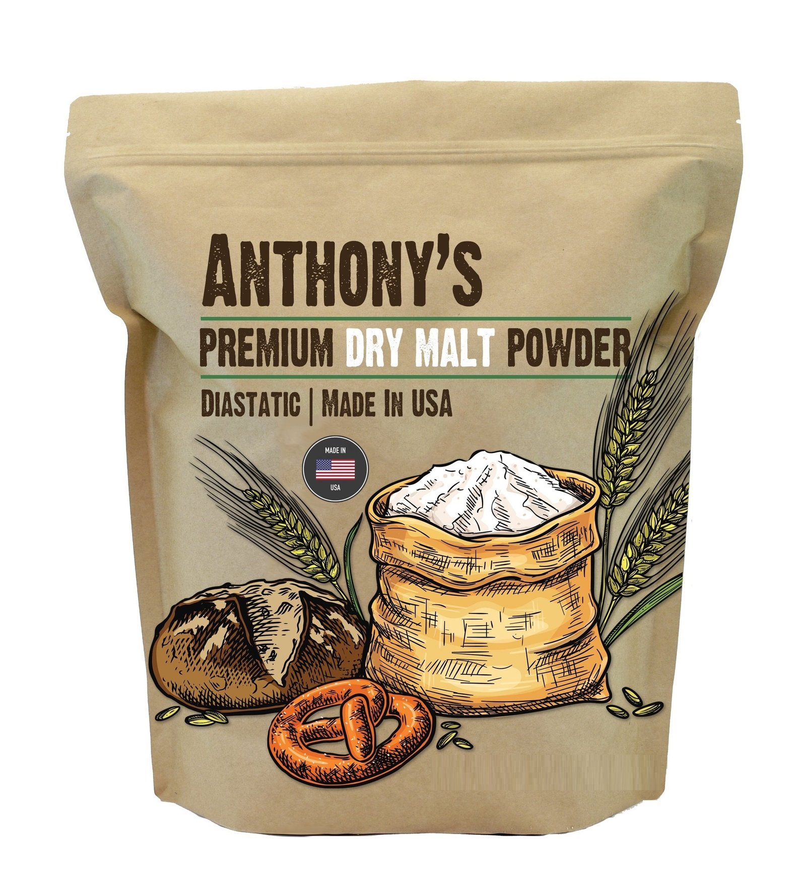 Dry Malt Diastatic Powder: Vegan Friendly & Non-Irradiated 200g
