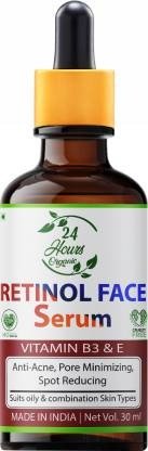 Organic Retinol Face Serum| Vitamin B3 & E | For Flawless & Clear Skin, Anti-ageing, Reduces Wrinkles & Fine Lines | 30 ml (30 ml)