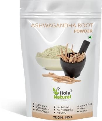 Holy Natural ASHWAGANDHA ROOT POWDER - 200 GM