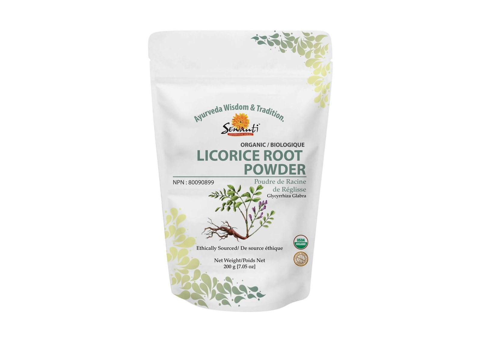 Organic Licorice (Liquorice / Yashtimadhu) Root Powder - Glycyrrhiza glabra 100gm
