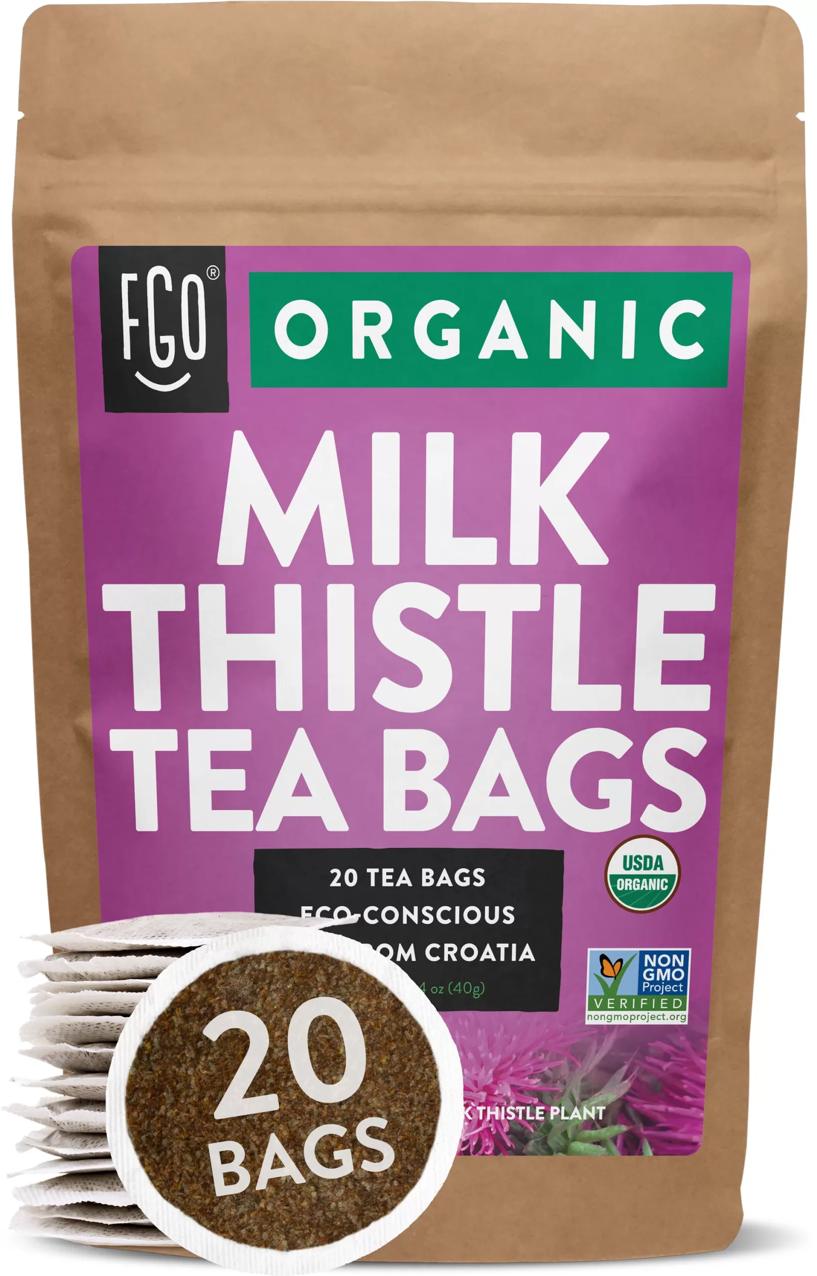 MILK THISTLE TEA BAGS 20 TEA BAGS
